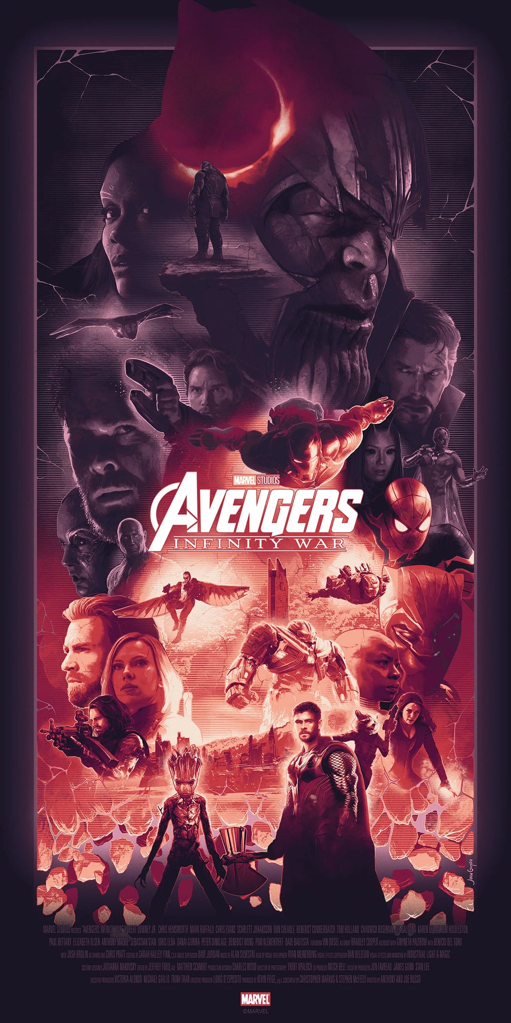 John Guydo "Avengers Infinity Saga" Set (Timed Edition)